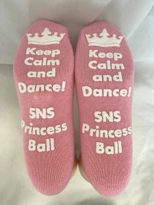 SNS Princess Ball. Pink with White Ink